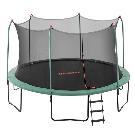 Bestway 14ft Trampoline Kids Rebounder Safety Net Enclosure Outdoor Fitness 4.27m for Ages 6+