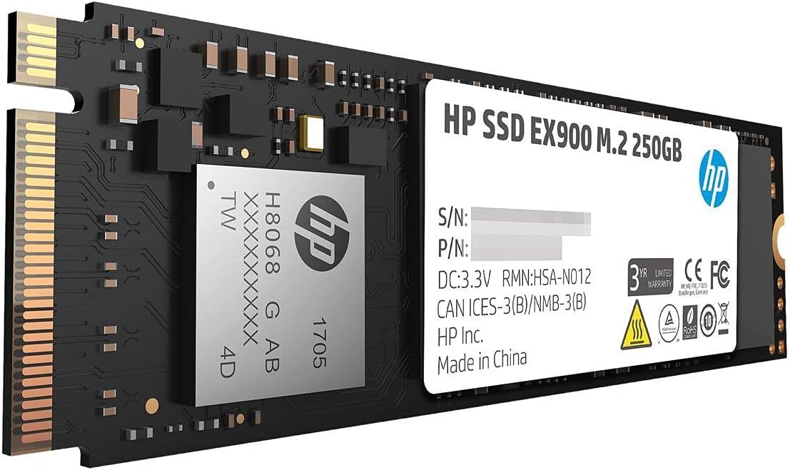 HP EX900 500GB PCIe3.0x4 SSD M.2 SSD 2100MB/s  1500MB/s  3D NAND Flash