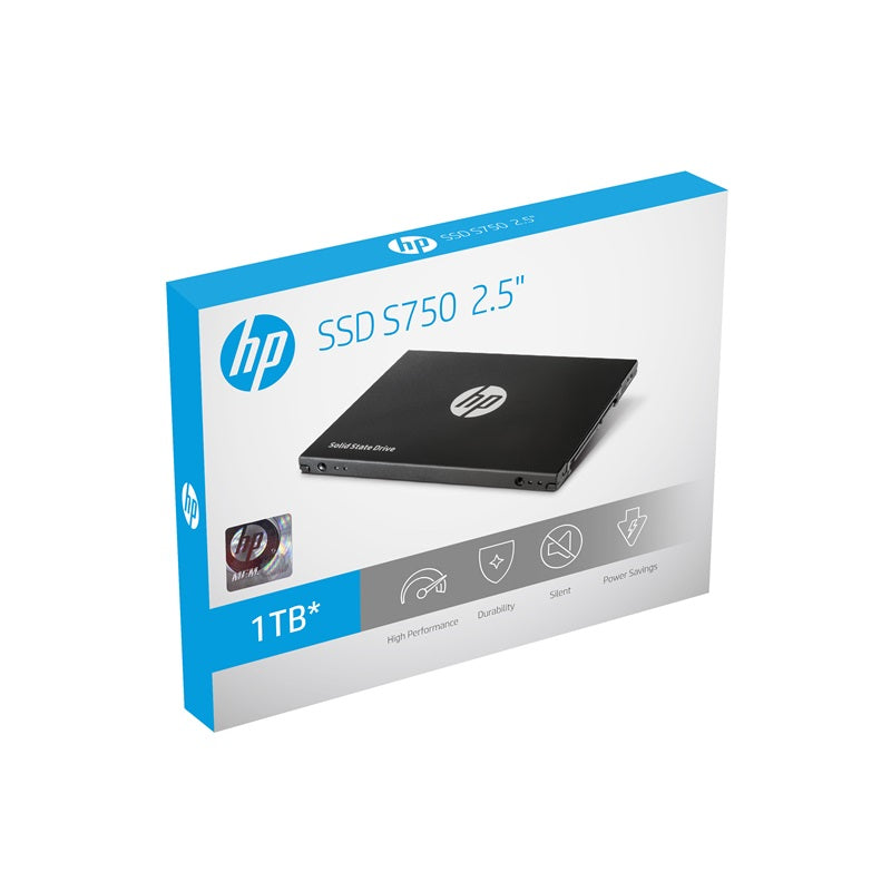 HP S750 1TB SATA III 6GB/s 2.5 inch SSD Delivers Exhilarating Speed 560MB/s  520MB/s New-gen NAND...
