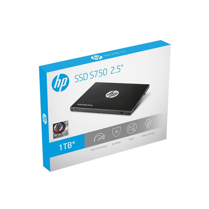 HP S750 1TB SATA III 6GB/s 2.5 inch SSD Delivers Exhilarating Speed 560MB/s  520MB/s New-gen NAND...