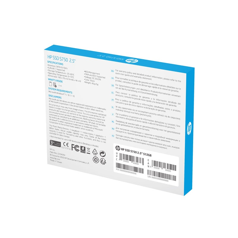 HP S750 512GB SATA III 6GB/s 2.5 inch SSD Delivers Exhilarating Speed 560MB/s  520MB/s New-gen NA... - Image 4