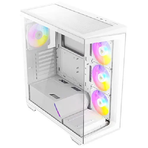 Antec C3 ARGB - White, Mid Tower, ATX/Micro-ATX/ITX, 270° Tempered Glass, USB-C, 4× PWM ARGB Fans... - Image 2