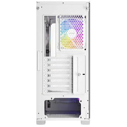 Antec C3 ARGB - White, Mid Tower, ATX/Micro-ATX/ITX, 270° Tempered Glass, USB-C, 4× PWM ARGB Fans... - Image 4