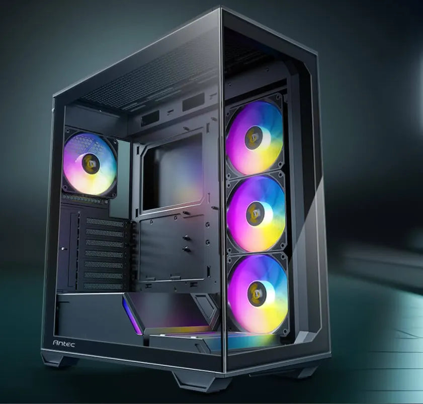 Antec C3 ARGB - Black, Mid Tower, ATX/Micro-ATX/ITX, 270° Tempered Glass, USB-C, 4× PWM ARGB Fans...