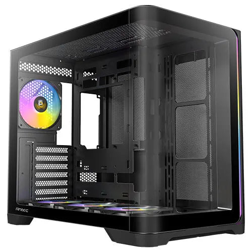 Antec C5 Curve ARGB - Black, ATX/Micro-ATX/ITX, Curved TG, Dual Chamber, Back-Connect, 4xARGB PWM...