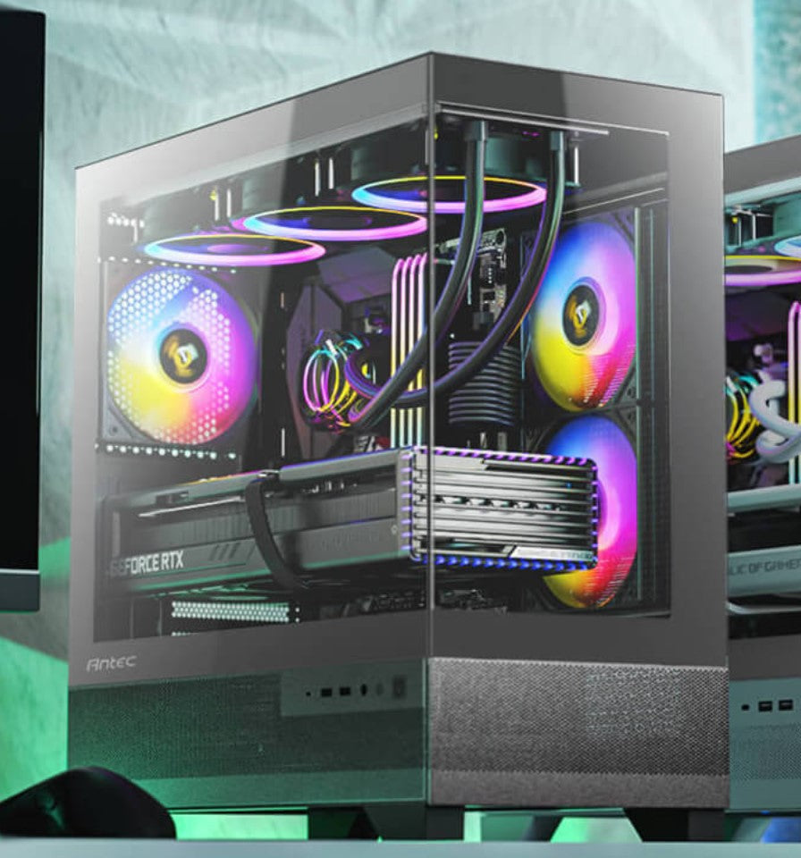 Antec CX500M ARGB Seamless  mATX, ITX, USB-C, Up to 6 Fans. 3 x ARGB included (2x Front Right, 1...