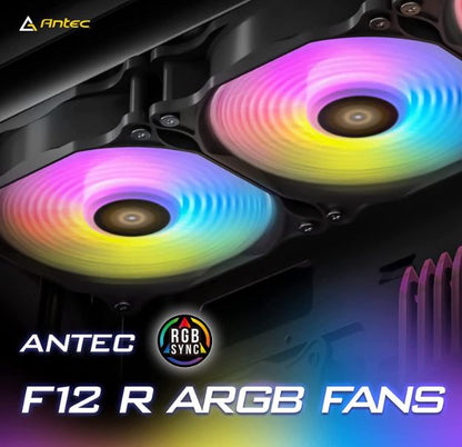 Antec F12 Racing ARGB 3 Pack w/ ARGB and PWM Controller. Full Spectrum ARGB lighting and efficien... - Image 2