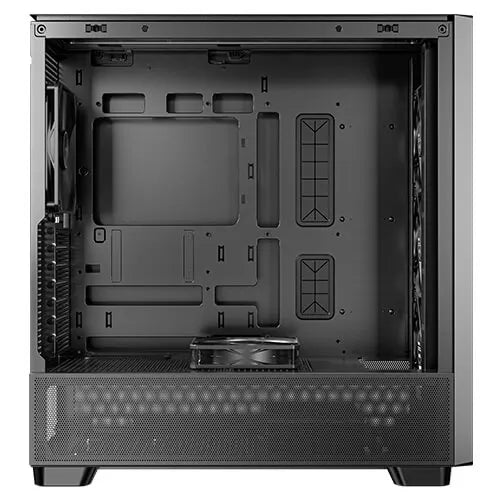 Antec Flux - Black, Mid Tower, E-ATX/ATX/Micro-ATX/ITX, Tempered Glass, Wood Front, USB-C 10Gbps,... - Image 2