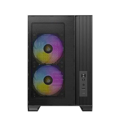 Antec Flux M - Black , Micro-ATX/ITX, F-LUX Airflow, TG, 6xPWM Fans, 360mm Rad, 405mm GPU, USB-C...