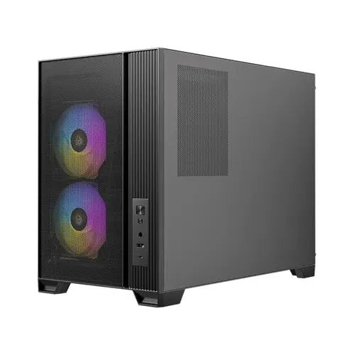 Antec Flux M - Black , Micro-ATX/ITX, F-LUX Airflow, TG, 6xPWM Fans, 360mm Rad, 405mm GPU, USB-C... - Image 3