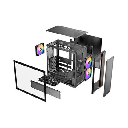 Antec Flux Rear ATX Micro-ATX ITX, TG side, 7 slots, 1x3.5',2x2.5', 5 fans incl ARGB, 360mm rad,... - Image 4