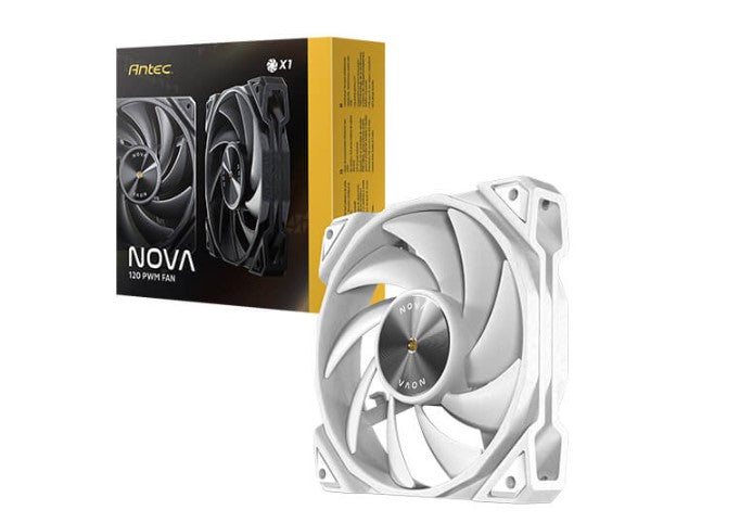 Antec Nova White 120 PWM 3-Phase Speed Controller. Low Power, High Heat Dissipation, Low Noise Ul...