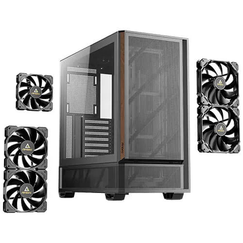 Antec P30 Air 478×222×465 mm, Steel+Plastic+Wood, ATX/mATX/ITX, 4mm TG, 2xUSB3.0, Type-C, 7 slots... - Image 4