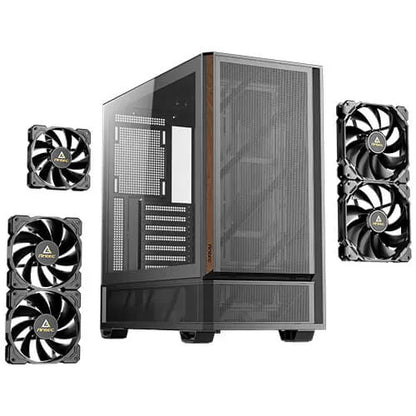 Antec P30 Air 478×222×465 mm, Steel+Plastic+Wood, ATX/mATX/ITX, 4mm TG, 2xUSB3.0, Type-C, 7 slots... - Image 4