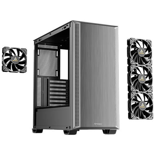 Antec P7 S 478 x 222 x 465 mm ATX/M-ATX/ITX, Steel + Plastic, USB-C 3.2, 4×120mm PWM fans, 360mm...