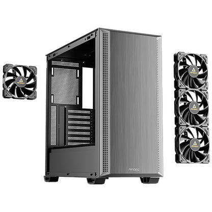 Antec P7 S 478 x 222 x 465 mm ATX/M-ATX/ITX, Steel + Plastic, USB-C 3.2, 4×120mm PWM fans, 360mm...
