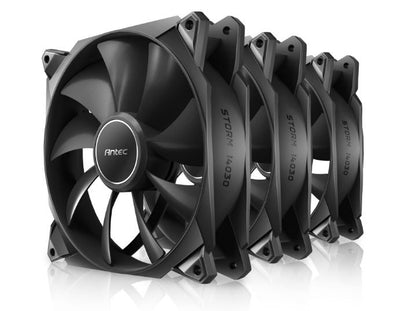 Antec Storm 120mm PWM FDB Fan 3 Pack, High Airflow 66.56 CFM, Air Pressure 2.7, Noise Level 25.8.... - Image 2