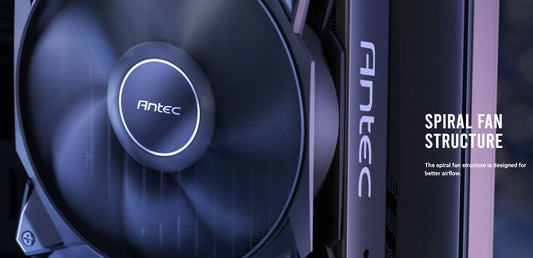 Antec Storm 120mm PWM FDB Fan, High Airflow 66.56 CFM, Air Pressure 2.7, Noise Level 25.8. Durabl...