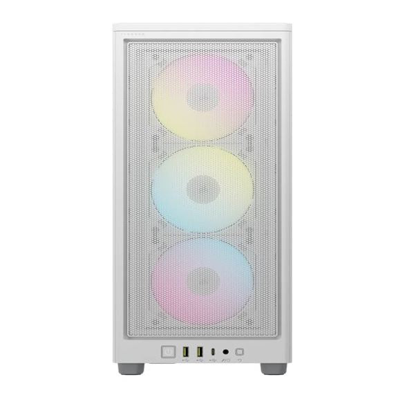 (LSCorsair iCUE 2000D RGB AIRFLOW, Mesh Panels, USB-C, ICUE, 3x AF120 RGB Slim Fans, Mini ITX Tow... - Image 2