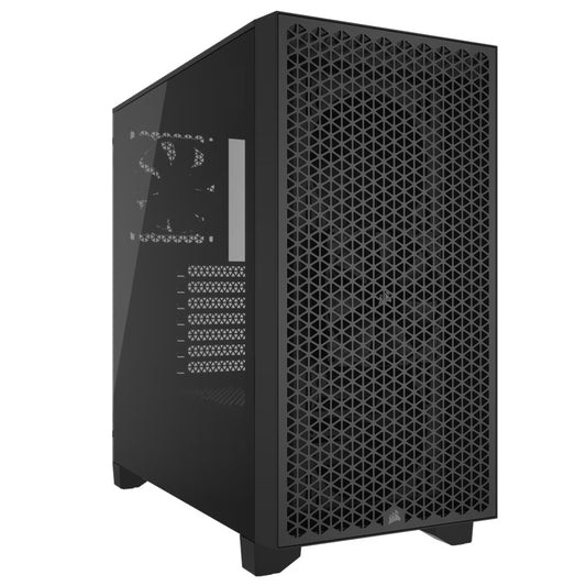 Corsair 3000D AIRFLOW Mid-Tower PC Case - Black, ATX, 360mm GPU, 170mm CPU cooler, 220mm PSU, 360...