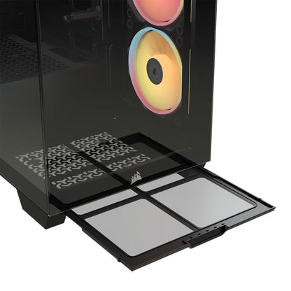 Corsair 3500X LX-R RGB iCUE LINK Mid-Tower PC Case - Black, E-ATX, Side 360mm Rad, Glass Panels,... - Image 2