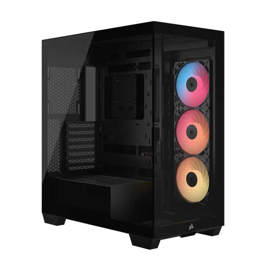 Corsair 3500X RS-R ARGB Mid-Tower PC Case - Black, E-ATX Support, Side 360mm Rad, Tempered Glass,...