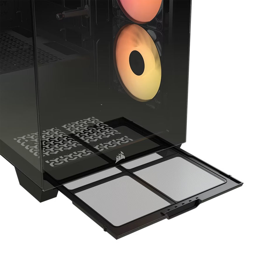 Corsair 3500X RS-R ARGB Mid-Tower PC Case - Black, E-ATX Support, Side 360mm Rad, Tempered Glass,... - Image 2