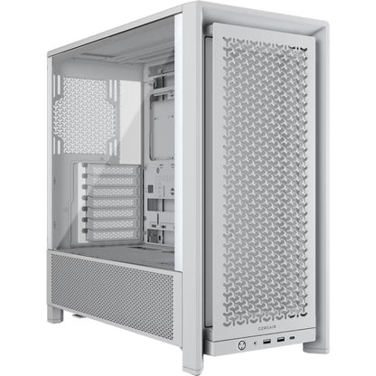 Corsair FRAME 4000D Modular Mid-Tower PC Case - White, ATX, 430mm GPU, 170mm CPU cooler, 360mm ra...