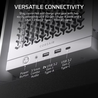 Corsair FRAME 4000D Modular Mid-Tower PC Case - White, ATX, 430mm GPU, 170mm CPU cooler, 360mm ra... - Image 3