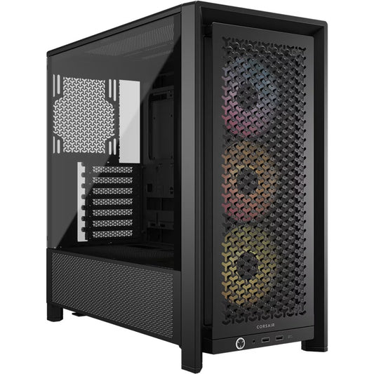 Corsair FRAME 4000D RS ARGB Modular Mid-Tower PC Case - Black, ATX, 430mm GPU, 170mm CPU cooler,...