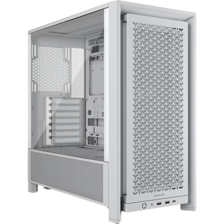 Corsair FRAME 4000D RS Modular Mid-Tower PC Case - White, ATX, 430mm GPU, 170mm CPU cooler, 360mm...