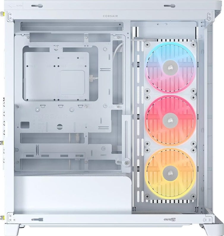 Corsair FRAME 4500X LX-R RGB LINK Panoramic Glass Mid-Tower PC Case White: up to 460mm GPU, 360mm... - Image 3