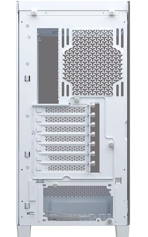 Corsair FRAME 4500X LX-R RGB LINK Panoramic Glass Mid-Tower PC Case White: up to 460mm GPU, 360mm... - Image 4
