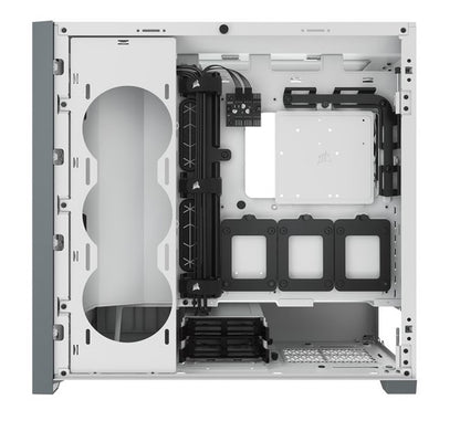 Corsair 5000D AIRFLOW E-ATX, ATX, USB Type-C, 1x 120mm Front  Rear, Radiator 360mm. 7+2 PCI Slot, 4x 2.5' SSD, 2x 3.5' HDD. VGA 420mm. White. Case