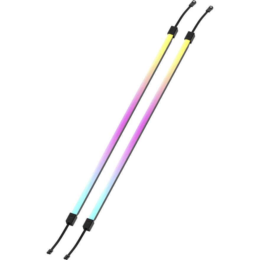 Corsair LS350 Aurora RGB Light Strips - 350mm – 350×10×10mm, black, magnetic mount, addressable L... - Image 2