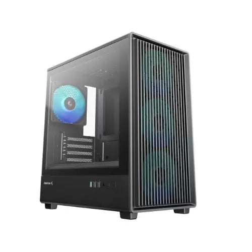 DeepCool CC350 4F Mid Tower Micro ATX Case. 4 Pre-installed Fans, USB3.0 x1, USB2.0 x2, Audio x1...