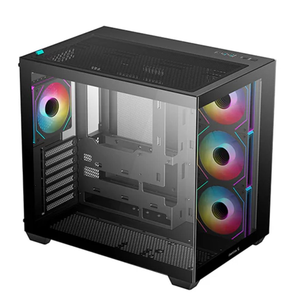 DeepCool CG530 4F ATX Case, Tempered Glass, 4 Pre-Instaled Fans, USB3.0×2、Gen2 Type-C x1、Audio/Mi... - Image 3