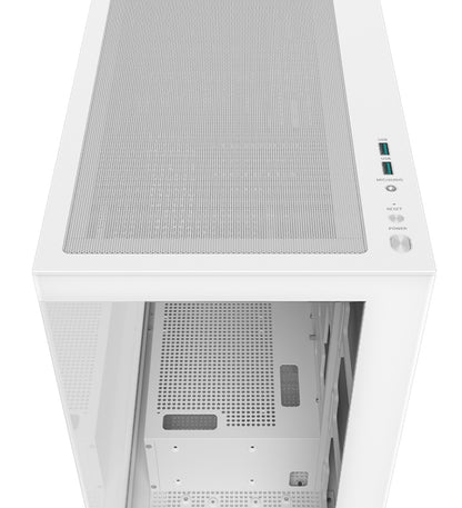 DeepCool CG580 White Panoramic ATX Mid-Tower Case, Up to 2x 360mm Radiators, 9x120mm Fans. Front... - Image 2