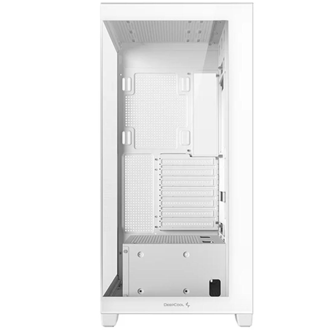 DeepCool CG580 White Panoramic ATX Mid-Tower Case, Up to 2x 360mm Radiators, 9x120mm Fans. Front... - Image 3