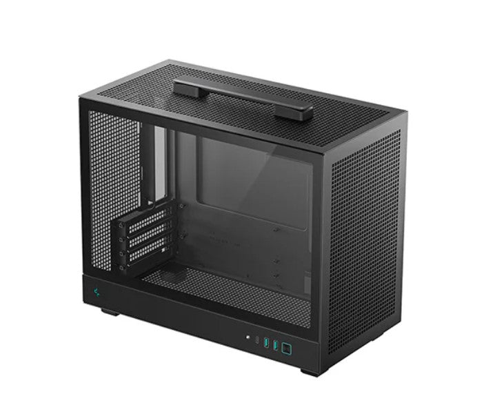 DeepCool CH160 PLUS Portable Micro-ATX Compact Case, USB3.0×2, Gen2 Type-C x1, Audio/Mic×1 - Case...