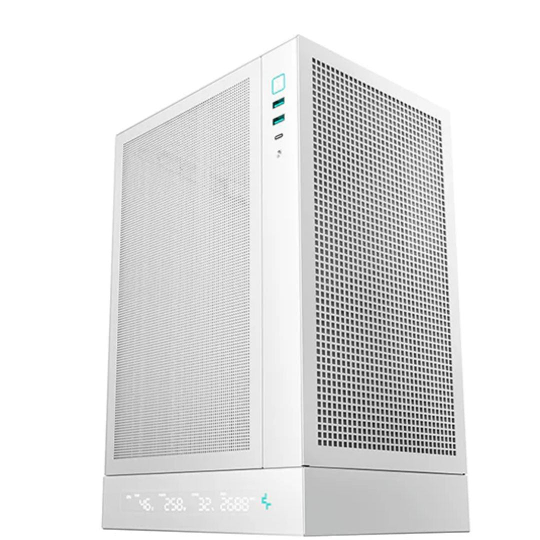 DeepCool CH170 DIGITAL WHT ITX Case, Digital Status Display, Extremely portable size, Abundant Ai... - Image 2