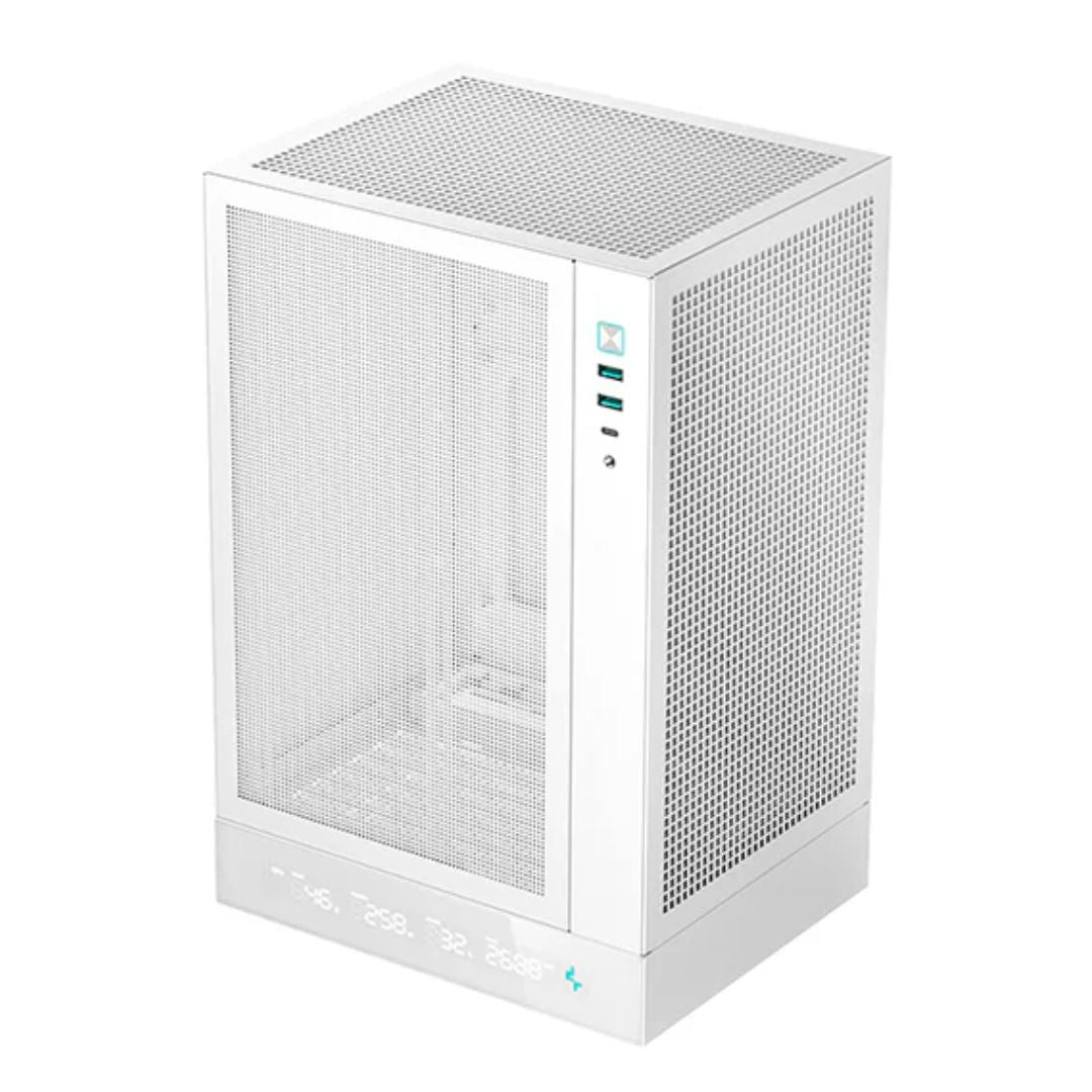 DeepCool CH170 DIGITAL WHT ITX Case, Digital Status Display, Extremely portable size, Abundant Ai... - Image 3