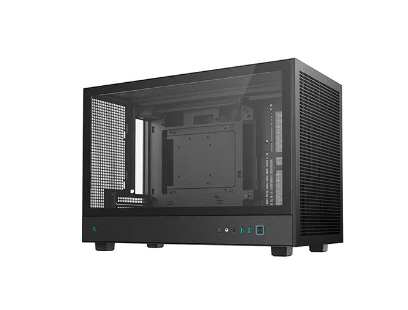 DeepCool CH260 M-ATX Case, Extremely Portable Size，Abundant Airflow Ventilation，Mesh and glass pa...