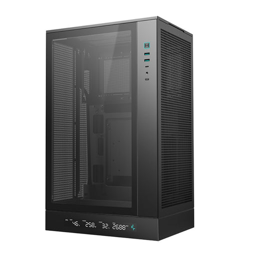 DeepCool CH270 DIGITAL M-ATX Case, Full sized Air Cooler Support,360mm AIO support, USB3.0/Type-C...