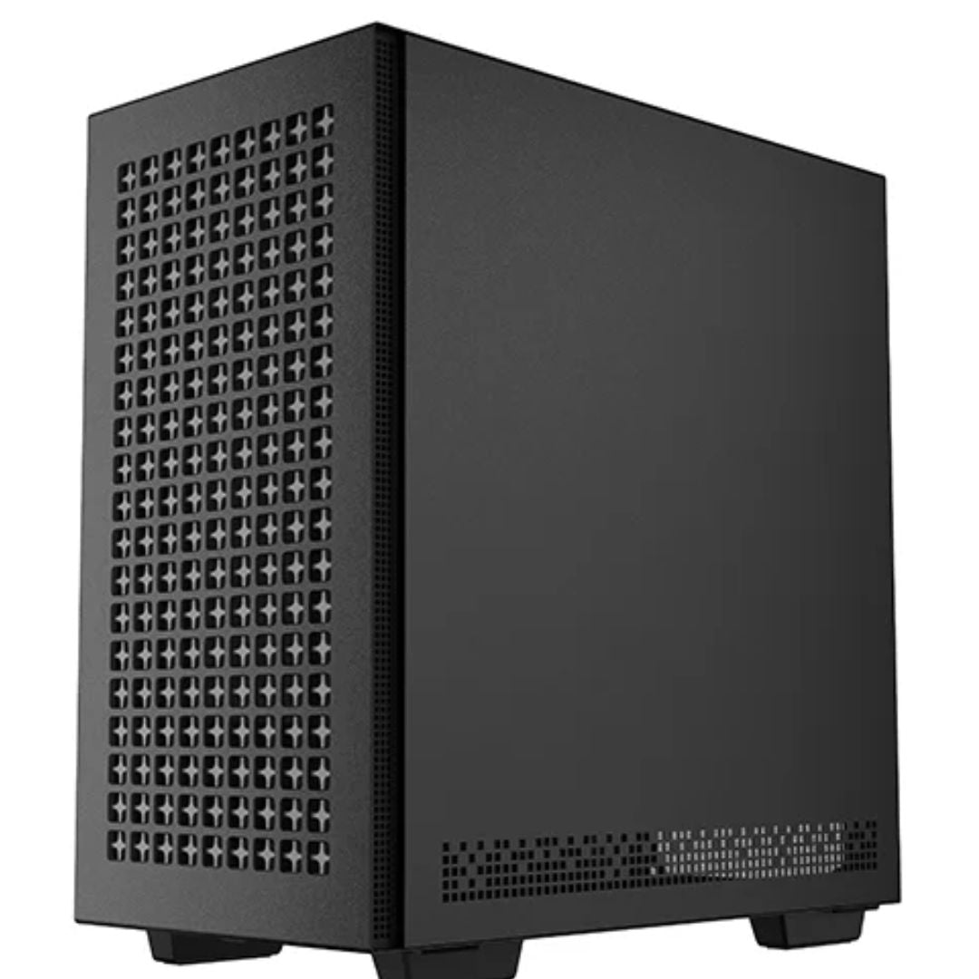 DeepCool CH360 Digital Black Micro ATX Case, Digital Status Display, Tempered Glass Window,1x USB 3.0, 1x USB-C, HD Audio, 2x 140mm ARGB and 1x 120mm