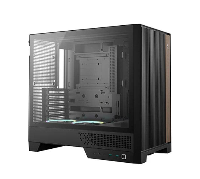 DeepCool CL660 Innovative Compartmentalized Optimized ATX Case. Pre-installed Dual ARGB Fans, Bui...