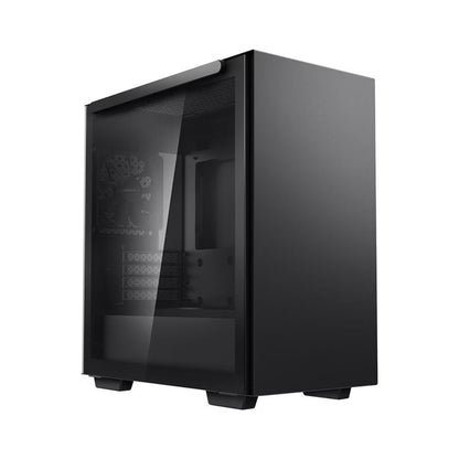 DeepCool MACUBE 110 Black Minimalistic Micro-ATX Case, Magnetic Tempered Glass Panel, Removable D...