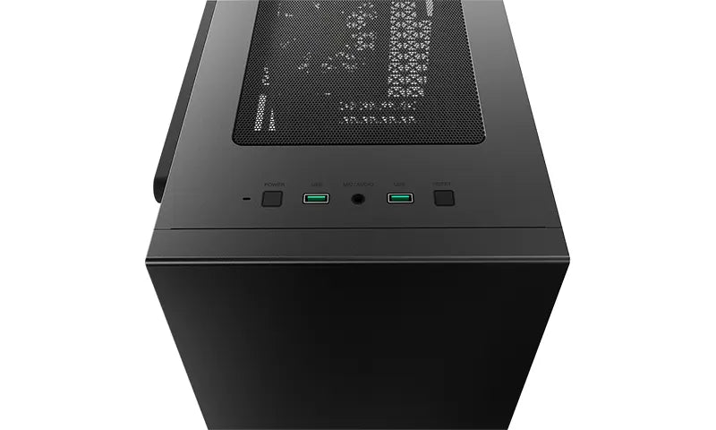 DeepCool MACUBE 110 Black Minimalistic Micro-ATX Case, Magnetic Tempered Glass Panel, Removable D... - Image 3