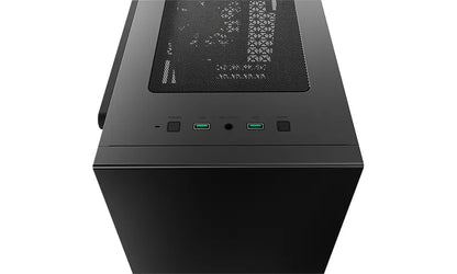 DeepCool MACUBE 110 Black Minimalistic Micro-ATX Case, Magnetic Tempered Glass Panel, Removable D... - Image 3