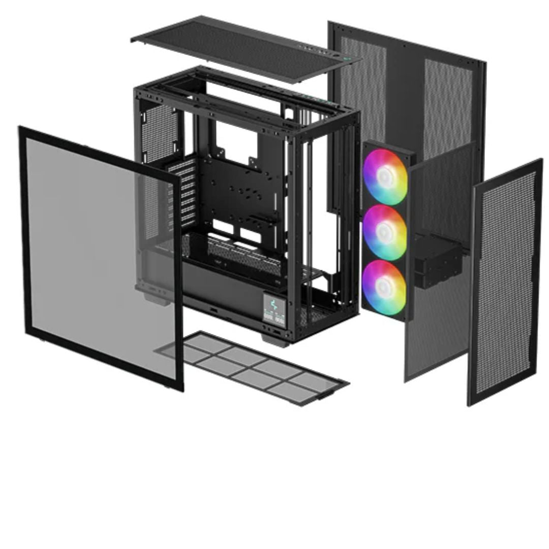 DeepCool MORPHEUS Modular High Airflow ATX Case, 1xPre-Installed Fans, USB3.0×4, Audio×1, Type-C×... - Image 3